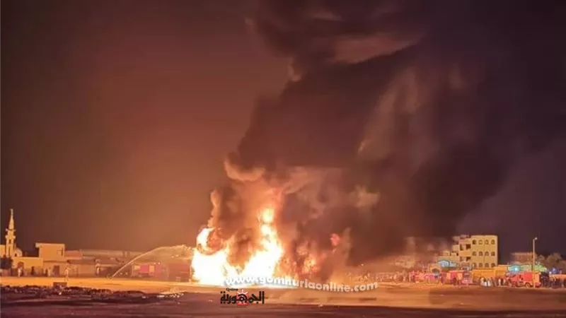 بالصور.. العناية الالهيه تنقذ مجمع سكنى من انفجار سيارة بنزين بالعاشر من رمضان