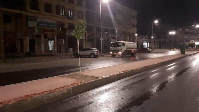 رئيس الجهاز: استغلال فترة حظر التجوال في أعمال التطهير والتعقيم بمدينة دمياط الجديدة