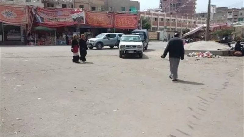 اخلاء سوق ميدان الحرازية بطوخ