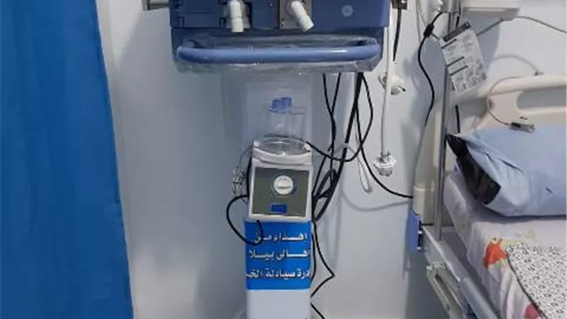 تركيب جهاز تنفس صناعي في مستشفى بيلا بكفرالشيخ .صور