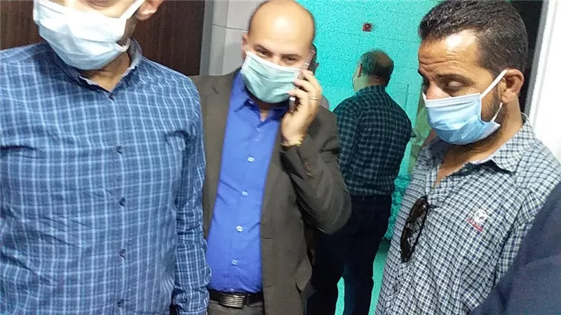 وكيل وزارة الصحة بكفر الشيخ تزور طبيباً فقد بصره