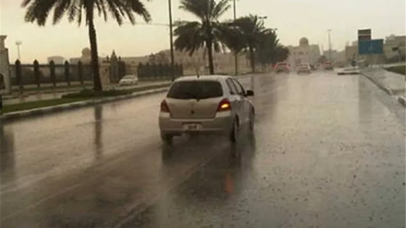 سقوط أمطار متوسطة فى قنا