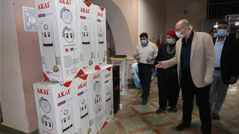 محافظ بني سويف في جولة على تجهيزات المدينة الجامعية لاستقبال العائدين