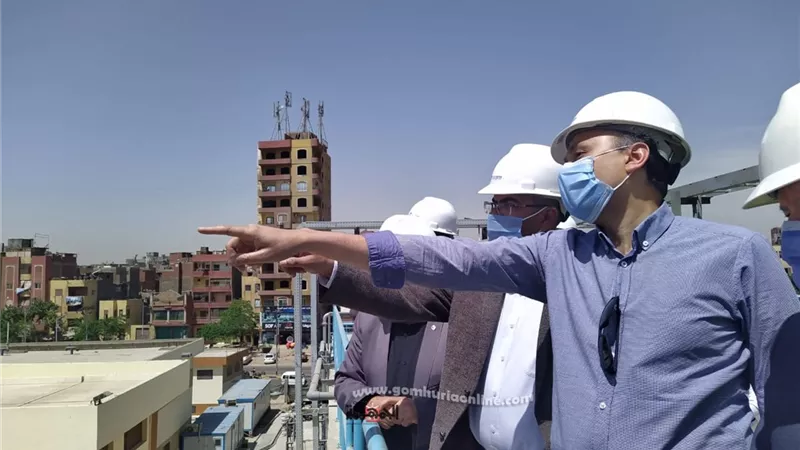 نائب وزير الإسكان يتفقد توسعات محطة مياه جزيرة الدهب بالجيزة.. صور