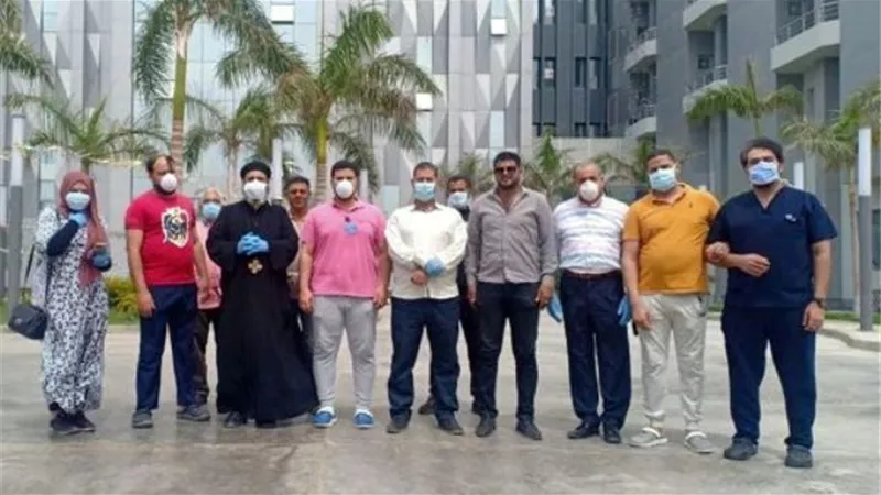 مستشفى ابوخليفة للحجر الصحي بالإسماعيلية تعلن شفاء 10 حالات جديدة من كورونا