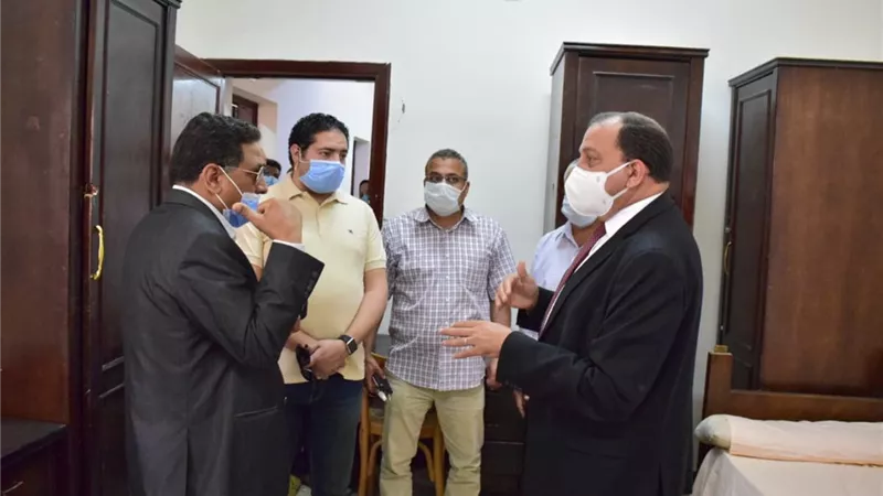 ٢٨ مريضا بكورونا من الفيوم بالمدينه الجامعيه ببنى سويف