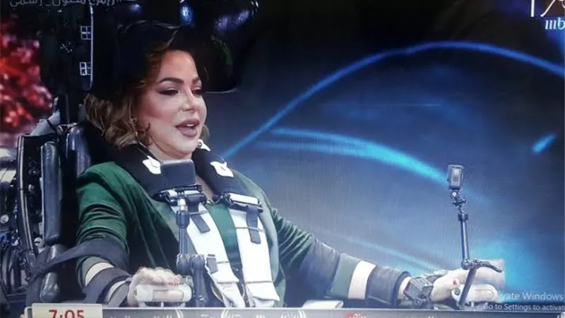 سوزان نجم الدين .. اول فنانة تعجب بالكرسي المتحرك فى رامز مجنون رسمى