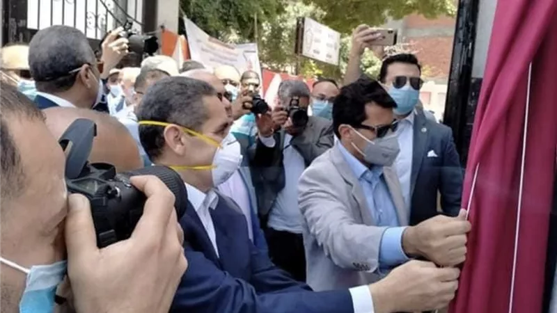 وزير الشباب ومحافظ الغربية يفتتحا عدة مشروعات شبابية ورياضية بسمنود-صور