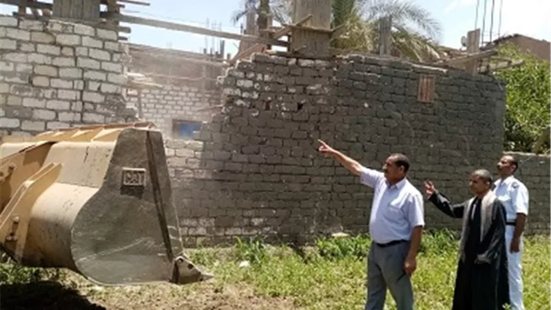 ضبط 4حالات بناء مخالف في حملة بمركز أسيوط