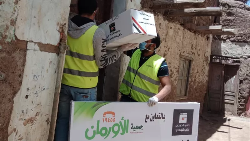 محافـظ المنوفية : توزيع 8 ألاف و500 كرتونة مواد غذائية و40 طن لحوم بالتنسيق مع جمعية الأورمان خلال شهر رمضان