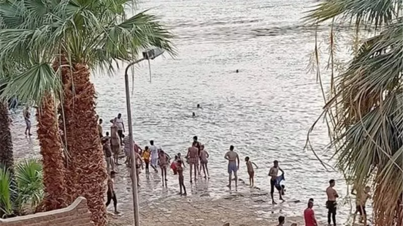 غرق شاب أثناء إستحمامه في مياه النيل بأسوان