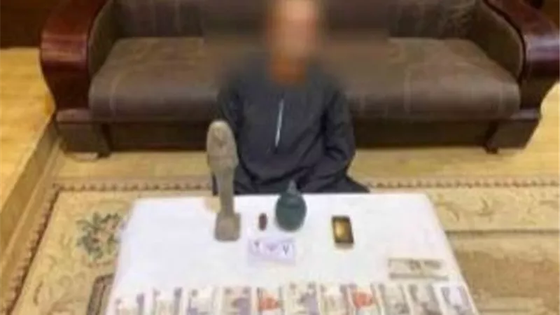 أمن القاهرة: ضبط 7 أشخاص لقيامهم بالتنقيب عن الآثار وضبط آخر بحوزته قطع أثرية بقصد الإتجار