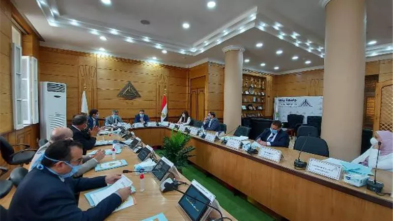 السعيد يترأس اجتماع مجلس جامعة بنها