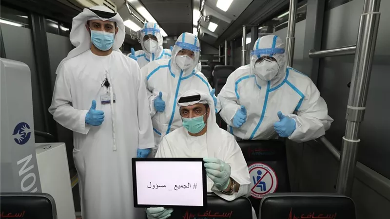 دبي تطلق أكبر حافلة بالعالم لفحص «كورونا»