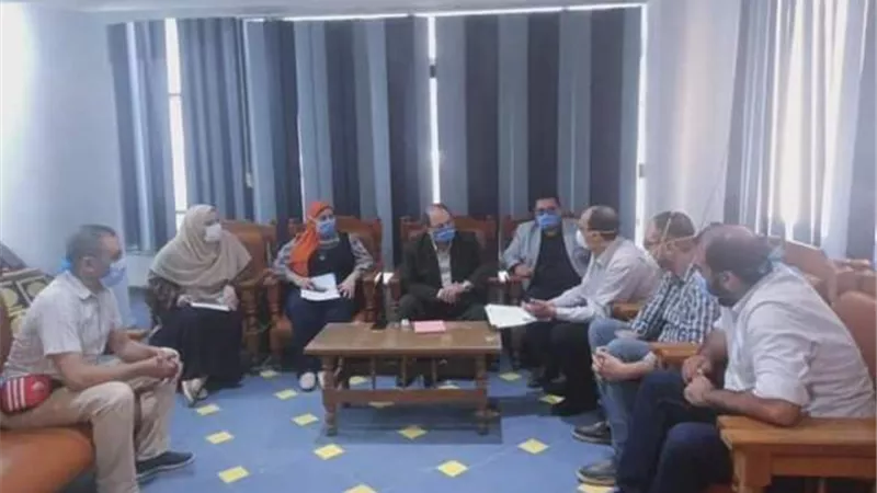 لجنة وزارية تتفقد إجراءات صحة المنوفية ضد كورونا بالمصانع .صور