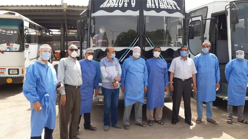 جامعة أسيوط تخصص 8 أتوبيسات لتقل المصريين العائدين من الخارج من مطار أسيوط إلى محافظة المنيا