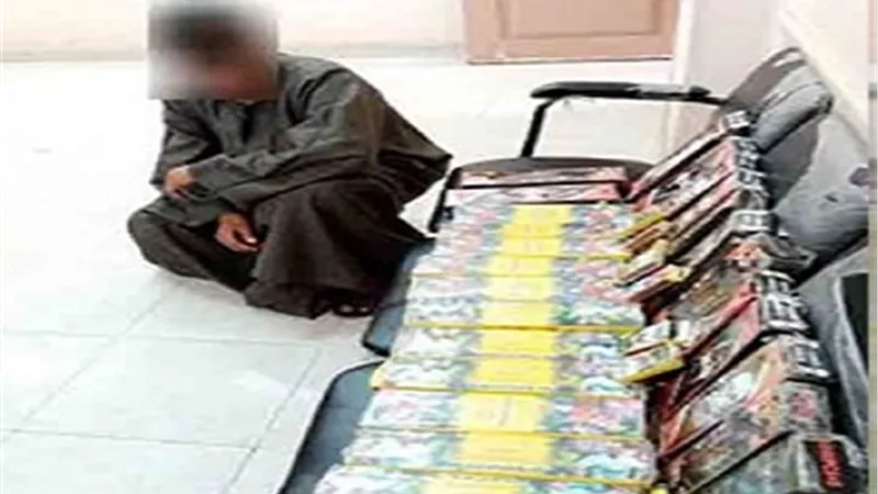 ضبط عامل بحوزته 2500 قطعة ألعاب نارية داخل محطة سكك حديد نجع حمادى