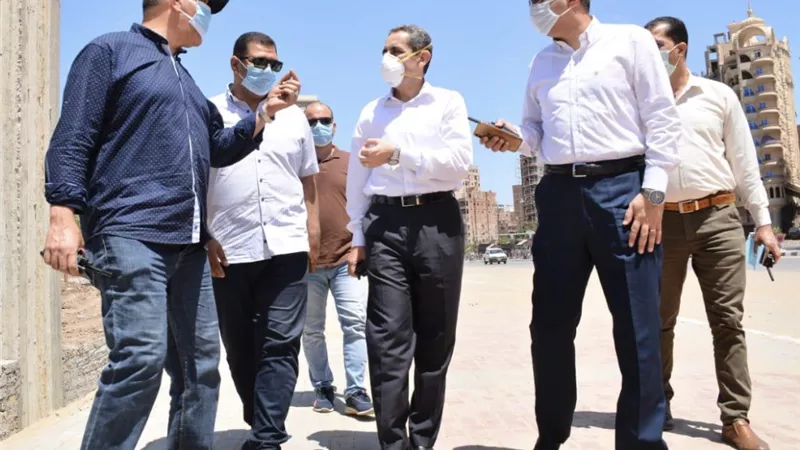 رحمى يشدد على أعمال النظافة وإزالة الإشغالات وبسلم ٣كبائن تعقيم لحى اول وثان طنطا
