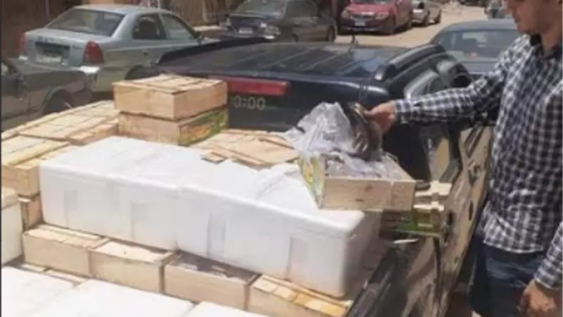 إعدام ٦٠ كيلو اغذيه فاسده ببنى سويف