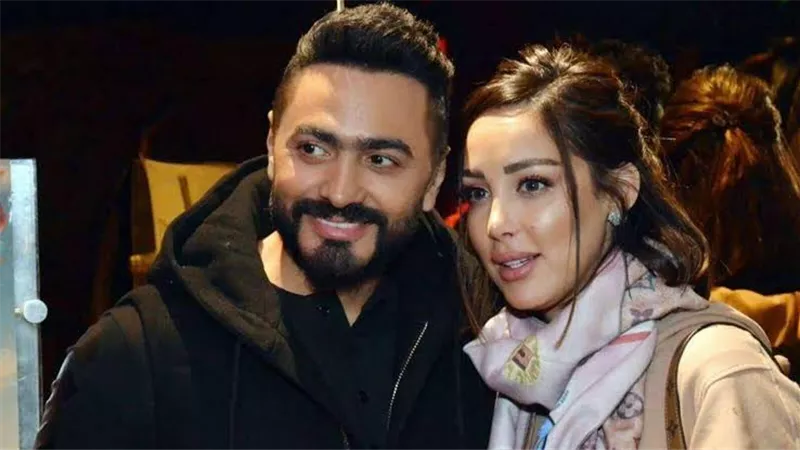 زوجة تامر حسنى توجه له رسالة بعد نجاح حفل العيد
