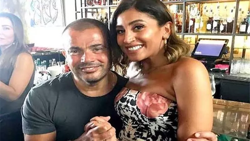 حقيقة عزل الهضبة عمرو دياب عن زوجته دينا الشربينى بعد إصابة رجاء الجداوي