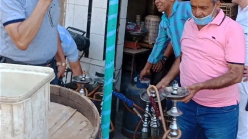 اغلاق المقاهى المخالفة بالشرابية ورفع العاب الملاهى من ارض الشركة