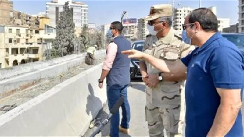 الرئيس يوجه بالالتزام بالخطة الزمنية لإتمام الاعمال الانشائية بشرق القاهرة