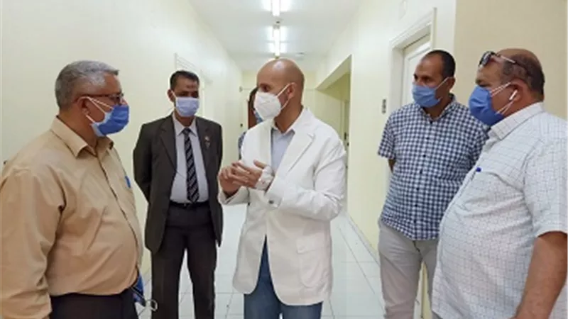 وكيل وزارة الصحة بالشرقية يتابع تجهيز مبني العزل بمستشفي بلبيس