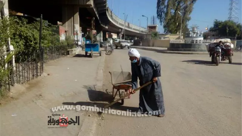 نظافة موسعة وصيانة أعمدة انارة وتعقيم قرى وفض أسواق ب٤ وحدات محلية بالزقازيق صور