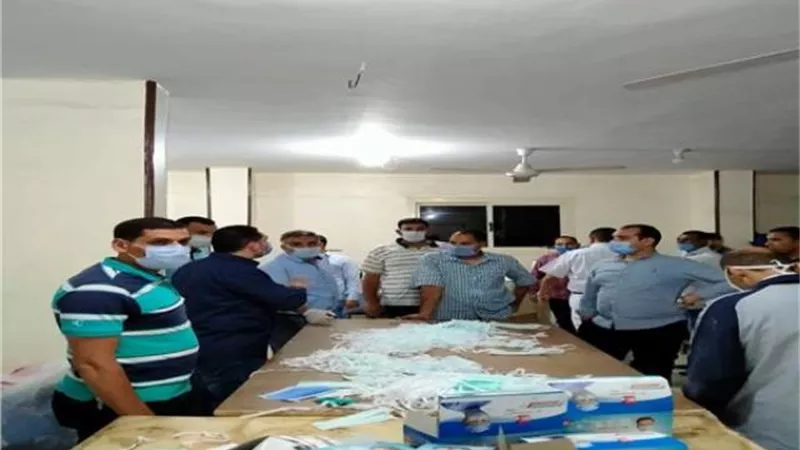 ضبط مصنع لانتاج الكمامات غير المطابقة بالشرقية
