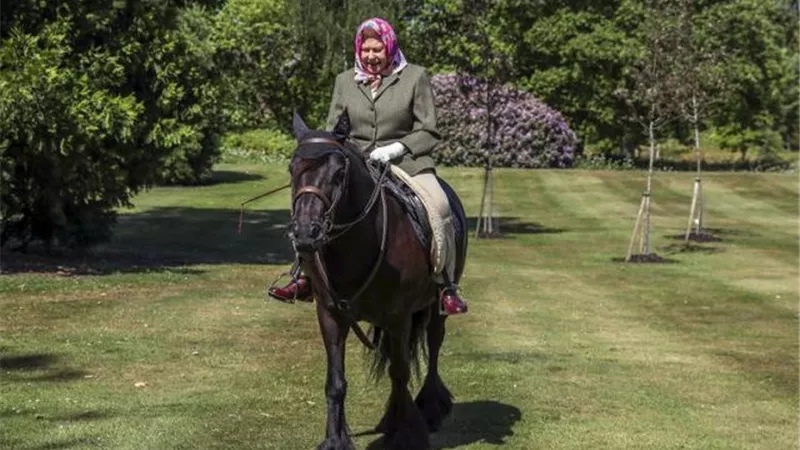 الملكة إليزابيث على ظهر حصان في أول ظهور منذ 