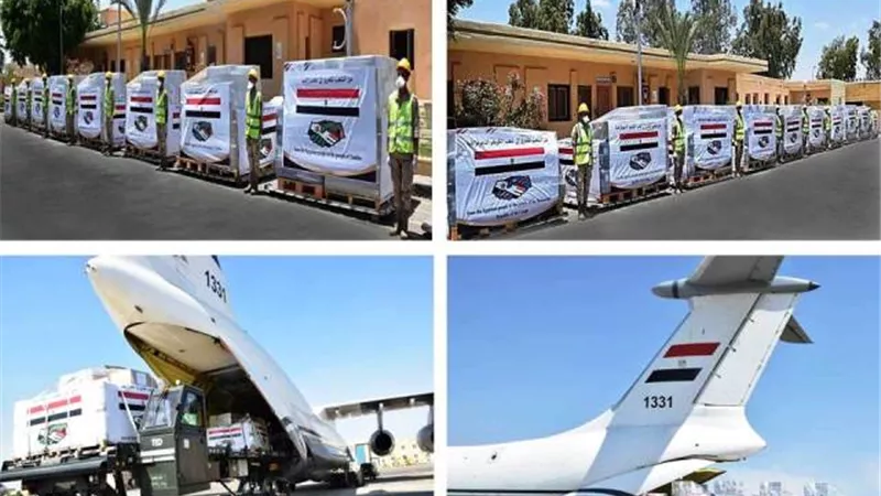 وصول طائرة المساعدات الطبية المقدمة من مصر لجمهورية الكونغو و زامبيا.. فيديو