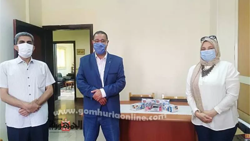 كواشف حرارية إهداء من مستقبل وطن لكلية اعلام بني سويف