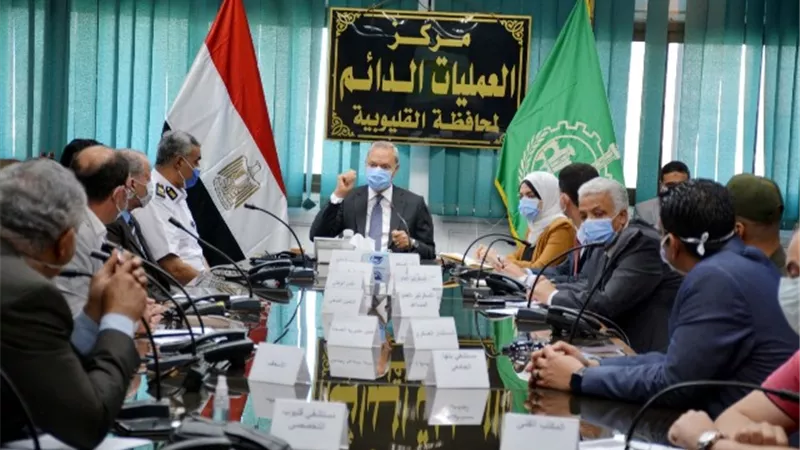 محافظ القليوبية يجتمع باللجنة العليا لكورونا لمتابعة آخر المستجدات