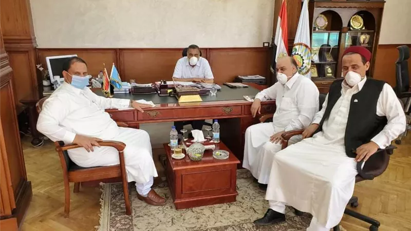 خلال لقاء اللواء خالد شعيب.. أحمد رسلان يشيد بمتابعة محافظة مطروح لإجراءات مواجهة فيروس كورونا