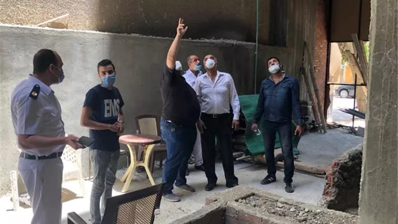 تشميع نادٍ صحي .. وظبط 12 مخالفة بنائية بحي الدقي