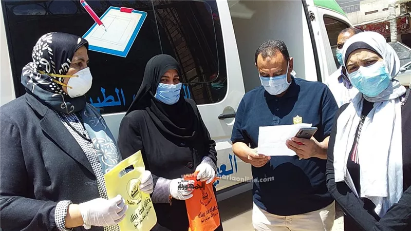 انطلاق القوافل العلاجية وتوزيع الحقائب الطبية في كفر الشيخ