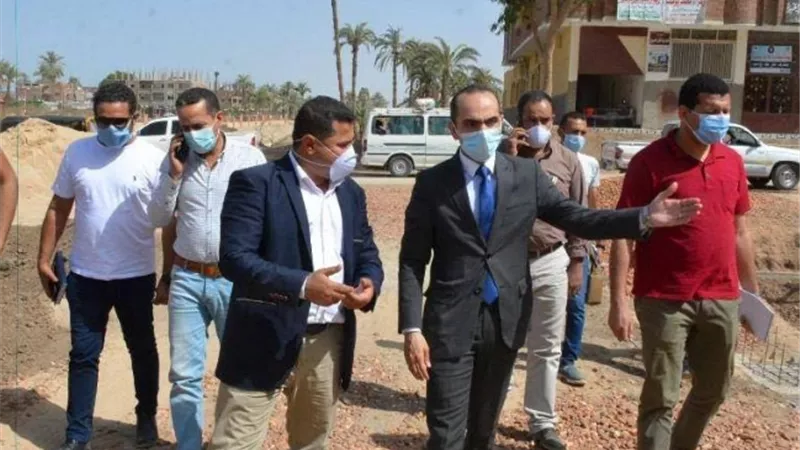 نائب محافظ سوهاج يتفقد مشروعات برنامج التنمية المحلية لصعيد مصر بجهينة