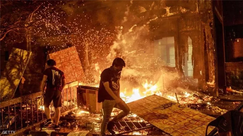 55 مليون دولار خسائر الاحتجاجات بمدينة مينيابوليس الأمريكية
