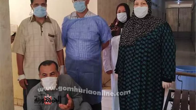 خروج 4 حالات من عزل أشمون بعد تعافيهم من فيروس كورونا