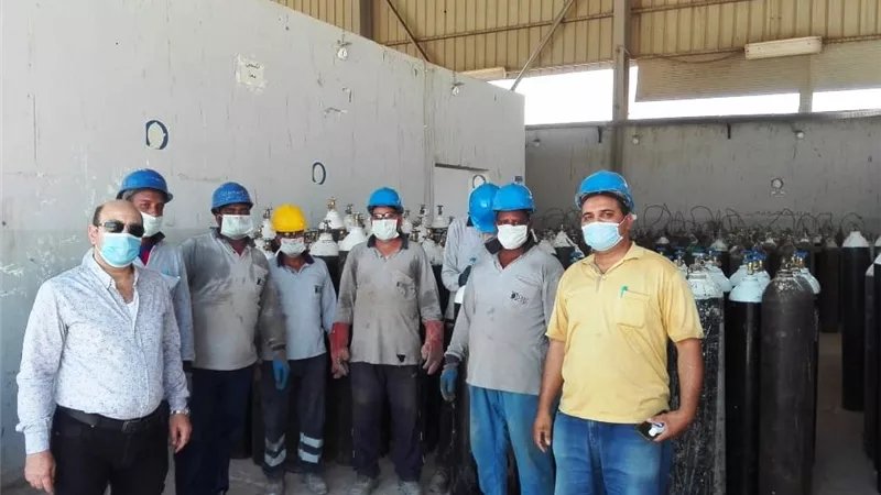 عطية يعطى توجيهات للشركات للتنسيق بأحتياجات المستشفيات والمواطنين من أسطونات الأوكسجين