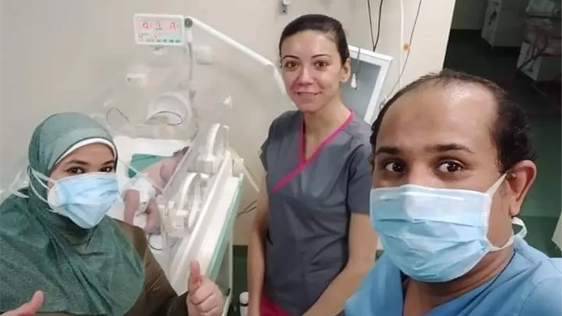 ولادة الطفل الثانى لأم مصابة بكورونا بعزل أسوان