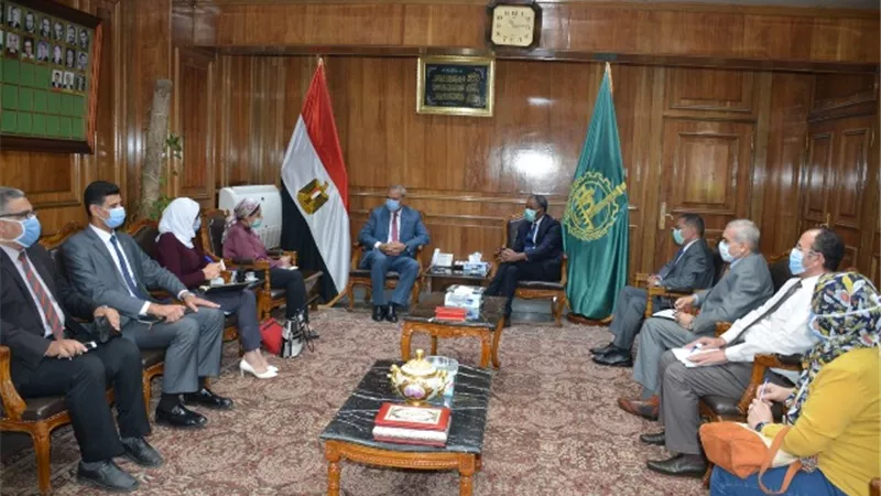 محافظ القليوبية يستقبل مدير برنامج الأغذية العالمي بالأمم المتحدة