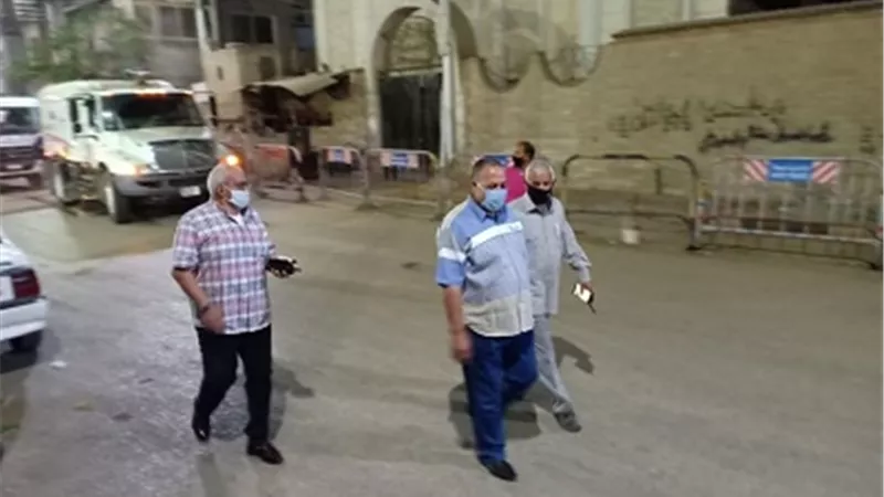 سكرتير مساعد أسيوط يقود حملة تطهير مسائية