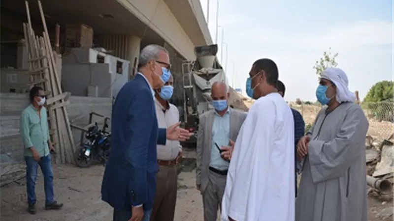 محافظ القليوبية يتفقد محور مصر الجديده بطريق شبرا بنها الحر