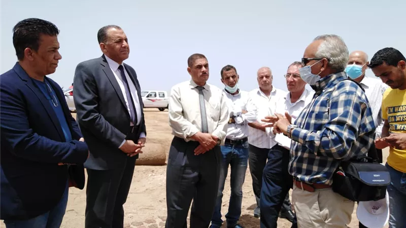 سكرتير عام شمال سيناء يتفقد منطقة آثار الفرما
