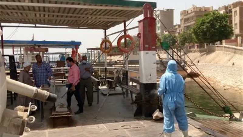 ابوالخير يتابع أعمال الرش والتطهير بالشوارع والمنشآت الحكومية بمدينة المراغة