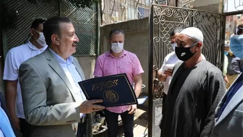 كفر بلمشط تكرم إبن القرية الأمين