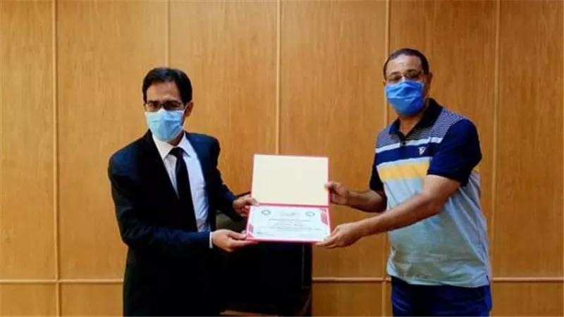 تكريم مجموعة تيتان العالميه باعلام بنى سويف