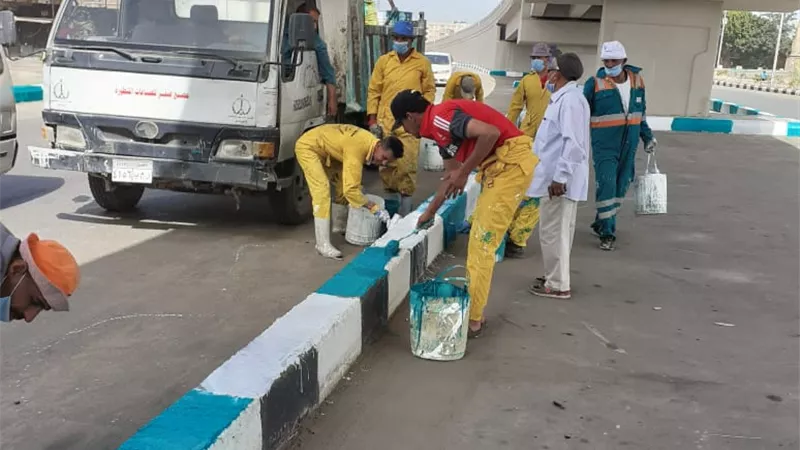 رئيس مدينة الزقازيق يواصل متابعة خطة رفع كفاءة مداخل وطرق محور القاهرة الزراعى والصحراوى